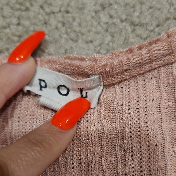 POL Ribbed Tank – Lace-Up Front, Small - Picture 2 of 4